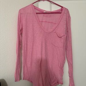 We The Free Soft Pink Long Sleeve Tee